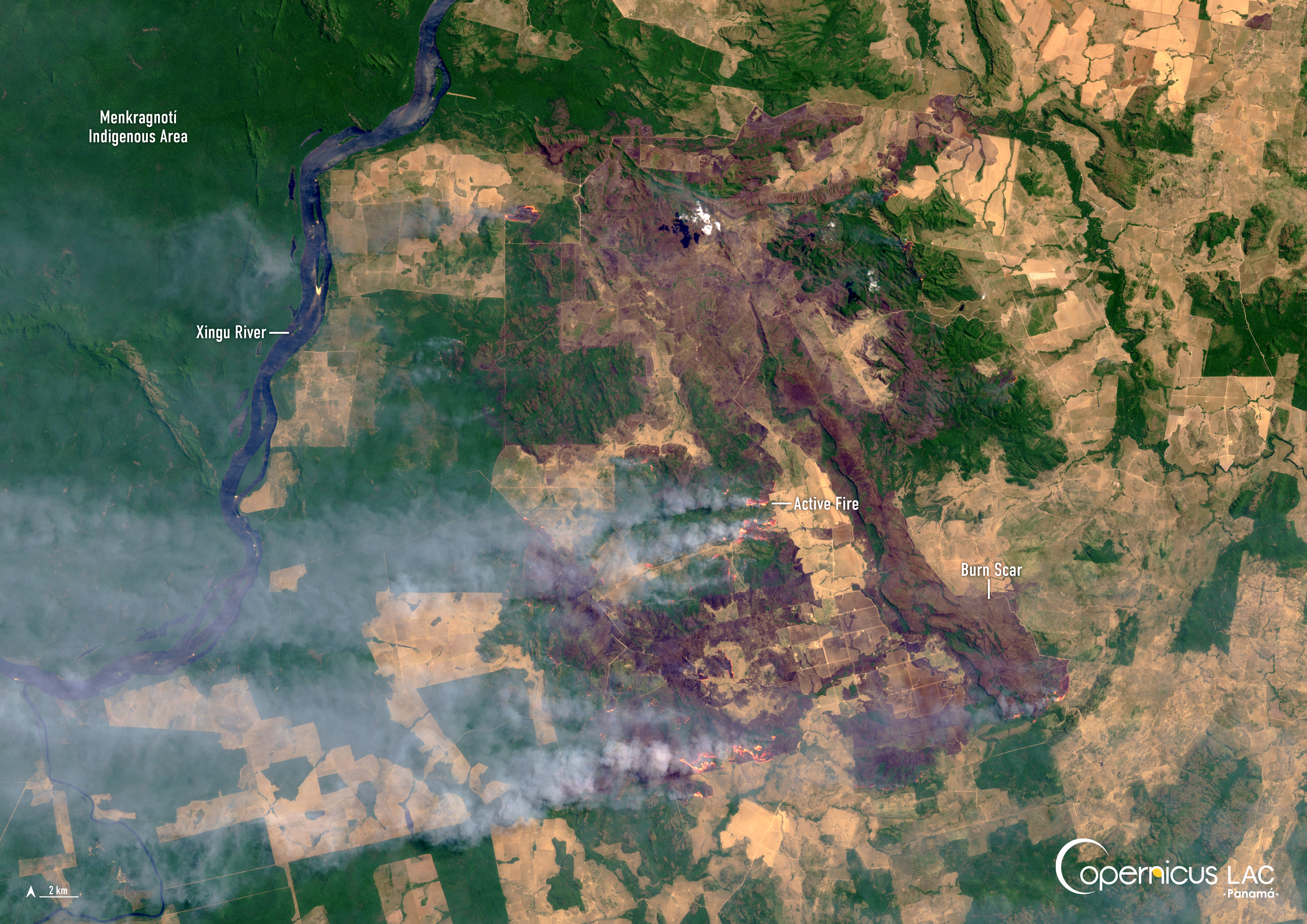 Image of the Week #002 – Wildfire in the Menkragnoti Indigenous Area, Brazil Image of the Week #002 – Wildfire in the Menkragnoti Indigenous Area, Brazil